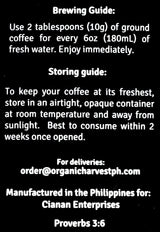 Organic Harvest Coffee Beans - Bugtaw Brew (250g) - Organics.ph