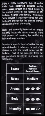 Organic Harvest Coffee Ground Canister - Bugtaw Brew (250g) - Organics.ph