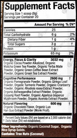 Organic Muscle Superfood Nootropic Brain Boost Powder - Chocolate Mocha (160g) - Organics.ph
