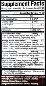 Organic Muscle Superfood Pre-Workout Powder - Lemon Berry (160g) - Organics.ph