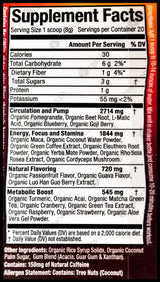 Organic Muscle Superfood Pre-Workout Powder - Passionfruit Guava (160g) - Organics.ph