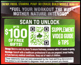 Organic Muscle Superfood Pre-Workout Powder - Strawberry Mango (160g) - Organics.ph