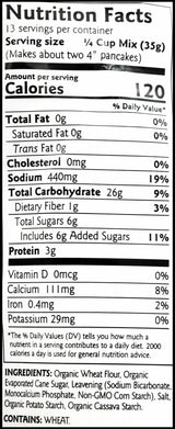 Organic Pancake & Waffle Mix (454g) - Organics.ph