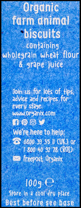 Organix Baby Snacks 12+ months - Farm Animal Biscuits (100g) - Organics.ph