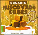 Raw Brown Organic Muscovado Sugar Cubes (300g) - Organics.ph