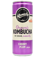 Remedy Organic Kombucha Cherry Plum (250ml can) - Organics.ph