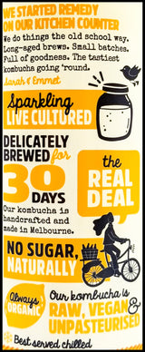 Remedy Organic Kombucha Ginger Lemon (250ml can) - Organics.ph