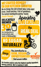 Remedy Organic Kombucha Ginger Lemon (330ml bottle) - Organics.ph