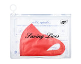 Scelido Copper & Nano Silver Face Mask - Red - Organics.ph