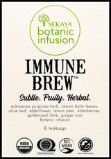 Sekaya Botanic Infusion Organic Immune Brew Tea - Ginger Root, Echinacea, Lemon (8 bags) - Organics.ph