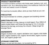 Sekaya Botanic Infusion Organic Liver Vitality Tea - Burdock Root, Dandelion, Milk Thistle (8 bags) - Organics.ph