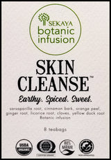 Sekaya Botanic Infusion Organic Skin Cleanse Tea - Sarsaparilla Root, Ginger Root (8 bags) - Organics.ph