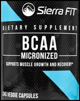 Sierra Fit Branched Chain Amino Acids BCAA 1000mg (240 caps, 120 servings) - Organics.ph