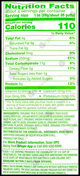 Simple Truth Organic Baked Pea Puffs Snack - Vegan Cheezy (113g) - Organics.ph