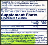 Solaray Saw Palmetto 580 mg (180 caps) - Organics.ph