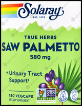 Solaray Saw Palmetto 580 mg (180 caps) - Organics.ph