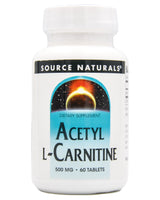 Source Naturals Acetyl L-Carnitine (500mg) (60 tablets) - Organics.ph