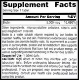 Source Naturals Biotin 5000mcg (120 tablets) - Organics.ph