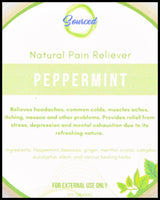 Sourced Natural Pain Reliever - Peppermint (50g) - Organics.ph
