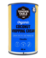 Tender Table Organic Coconut Whipping Cream - Vanilla (Canned) (400ml) - Organics.ph