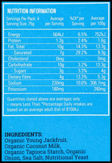 Tender Table Organic Vegan Jackfruit Meal - Coconut Cheese & Onion (300g) - Organics.ph