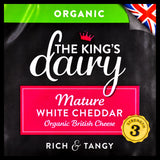 The King's Dairy Organic Cheese - Mature White Cheddar (200g) - Organics.ph