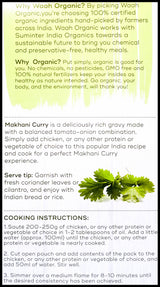 Waah Organic Simmer Sauce - Makhani Curry (300g) - Organics.ph
