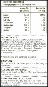 Waah Organic Simmer Sauce - Tikka Masala (300g) - Organics.ph