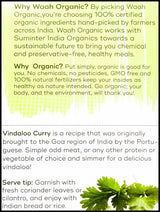 Waah Organic Simmer Sauce - Vindaloo Curry (300g) - Organics.ph