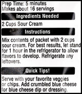 Watkins Organic Gourmet Ranch Dip Mix (20g) - Organics.ph