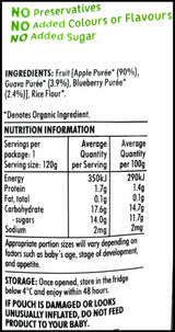 Wattie's Organic Baby Food 4-6+ months - Apple Medley w/ Guava & Blueberries (120g) - Organics.ph