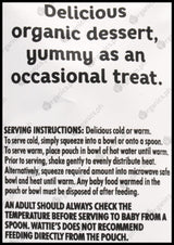 Wattie's Organic Baby Food 6+ months - Creamy Vanilla Apple Rice Pudding (120g) - Organics.ph