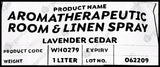 Wonderhome Naturals Aromatherapeutic Room & Linen Spray - Lavender & Cedar - Refill Pack (1 Liter) - Organics.ph