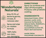 Wonderhome Naturals Gadget & Desk Cleaner - Organic Citrus Oil (165ml) - Organics.ph