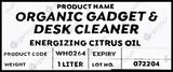 Wonderhome Naturals Gadget & Desk Cleaner - Organic Citrus Oil - Refill Pack (1 Liter) - Organics.ph
