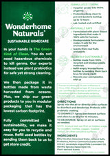 Wonderhome Naturals Germ Kill Disinfectant Spray - Mint Lavender (650ml) - Organics.ph