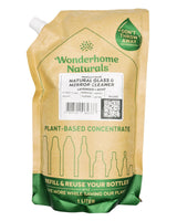 Wonderhome Naturals Glass & Mirror Cleaner - Mint Lavender - Refill Pack (1 Liter) - Organics.ph
