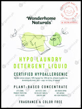 Wonderhome Naturals Hypoallergenic Laundry Detergent - Liquid (1500ml) - Organics.ph