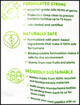 Wonderhome Naturals Laundry Detergent Liquid - Fuji Apple & Peach Grove (800ml) - Organics.ph