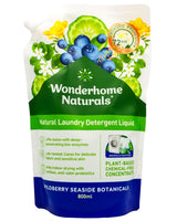 Wonderhome Naturals Laundry Detergent Liquid - Wildberry Seaside Botanicals (800ml) - Organics.ph