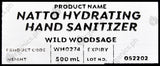 Wonderhome Naturals Natto Hydrating Hand Sanitizer - Wild Woodsage - Refill Pack (500ml) - Organics.ph