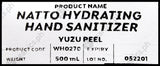 Wonderhome Naturals Natto Hydrating Hand Sanitizer - Yuzu Peel - Refill Pack (500ml) - Organics.ph