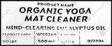 Wonderhome Naturals Yoga Mat Cleaner - Organic Eucalyptus Oil - Refill Pack (500ml) - Organics.ph