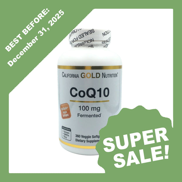 California Gold Co Q-10 100mg (360 softgels) - Organics.ph