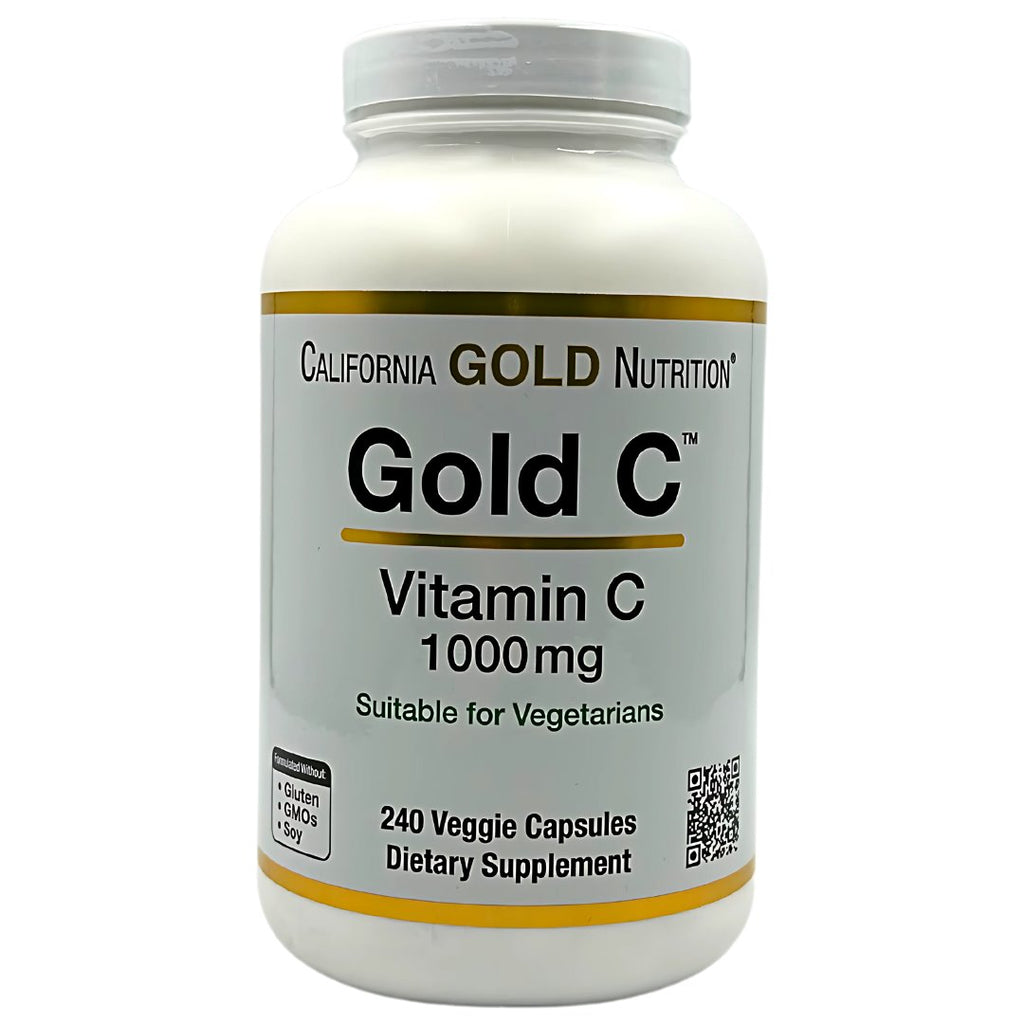 California Gold Nutrition Gold C Vitamin C 1000mg (240 caps) - Organics.ph