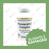 California Gold Nutrition Resveratrol Complex 500mg (60 Caps) - Slightly Damaged - Organics.ph