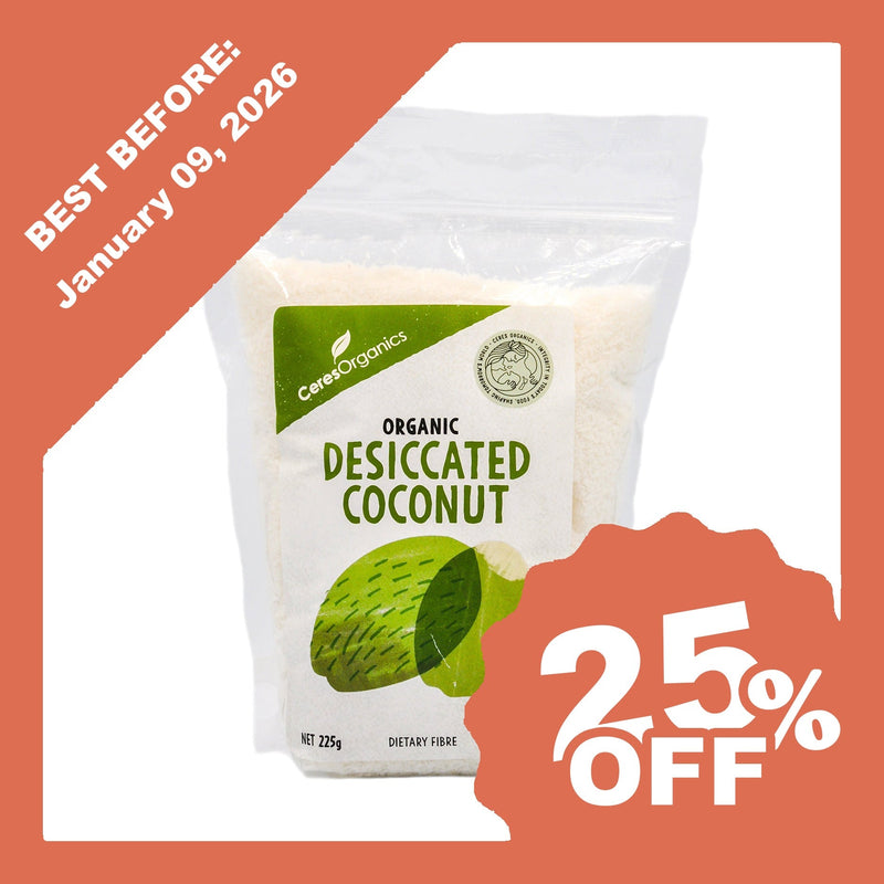 Ceres Organics Desiccated Coconut (225g) - Organics.ph