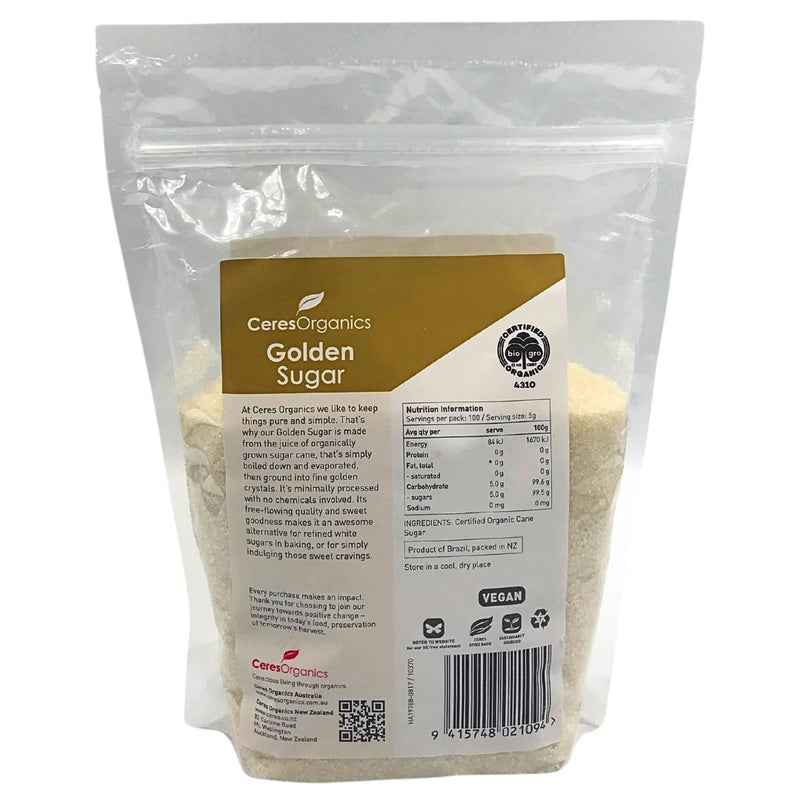 Ceres Organics Golden Sugar (500g) - Organics.ph
