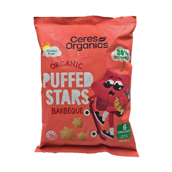 Ceres Organics Puffed Stars - Barbeque (80g) - Organics.ph