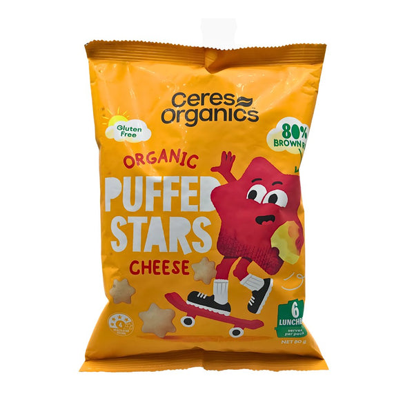 Ceres Organics Puffed Stars - Cheese (80g) - Organics.ph